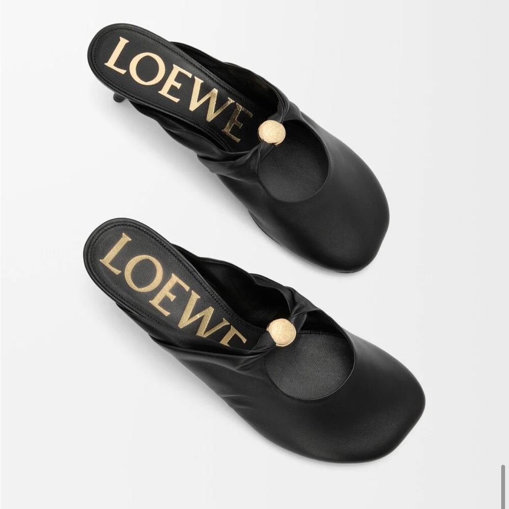 Loewe Black Pebble Mule